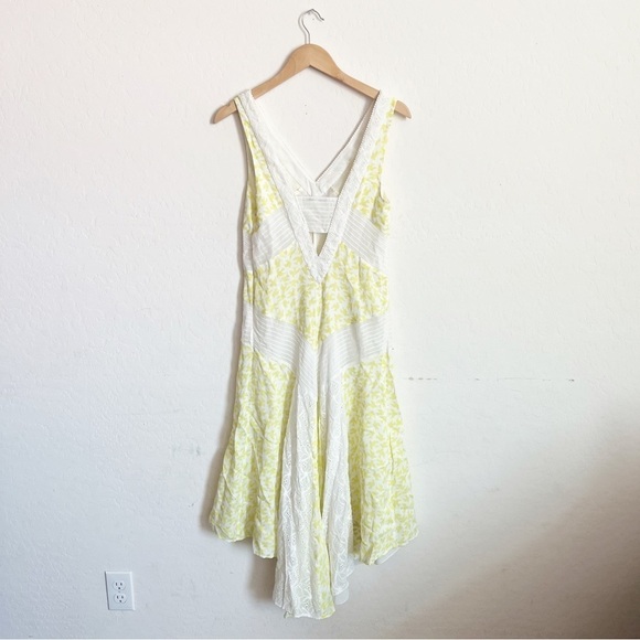 ANTHROPOLOGIE LEIFNOTES Yellow Bird Midi Dress - Picture 6 of 14